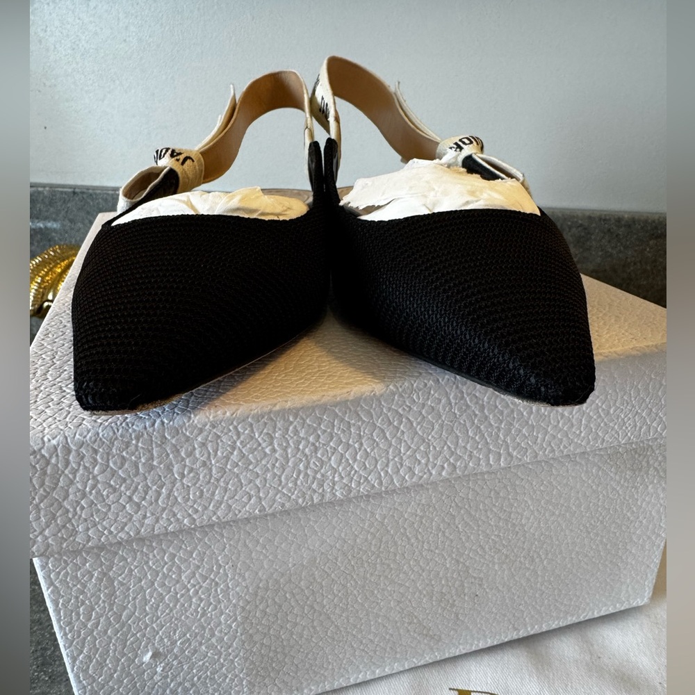 Dior Black J'Adior Slingback Shoes - Picture 6 of 12